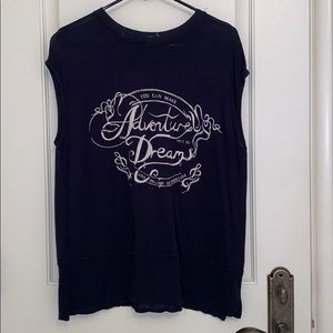 We the free (Free People) graphic tee. Navy